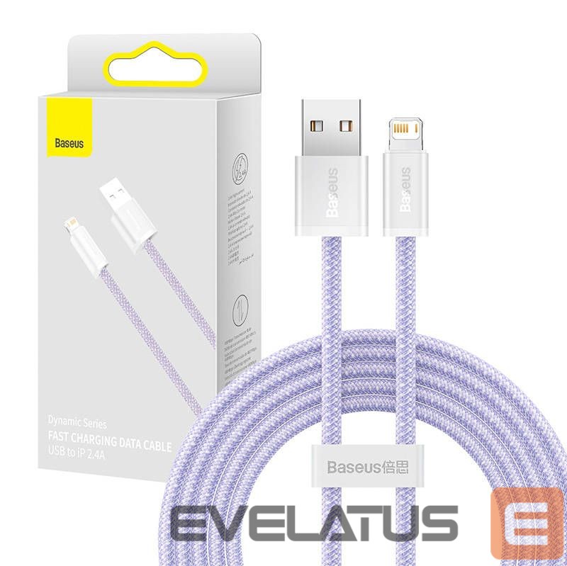 Kabelis Baseus Baseus Dynamic cable USB to Lightning, 2.4A, 2m (Purple)