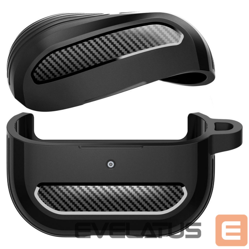 Nugarėlės dėklai Spigen Spigen Rugged Armor Samsung Galaxy Buds 3 / 3 Pro Case - Black