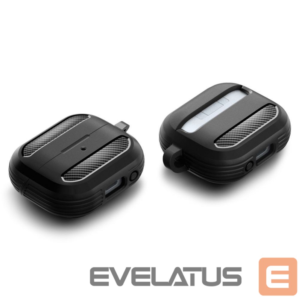Nugarėlės dėklai Spigen Spigen Rugged Armor Samsung Galaxy Buds 3 / 3 Pro Case - Black