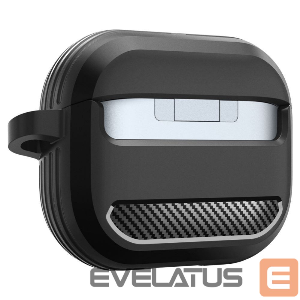 Nugarėlės dėklai Spigen Spigen Rugged Armor Samsung Galaxy Buds 3 / 3 Pro Case - Black