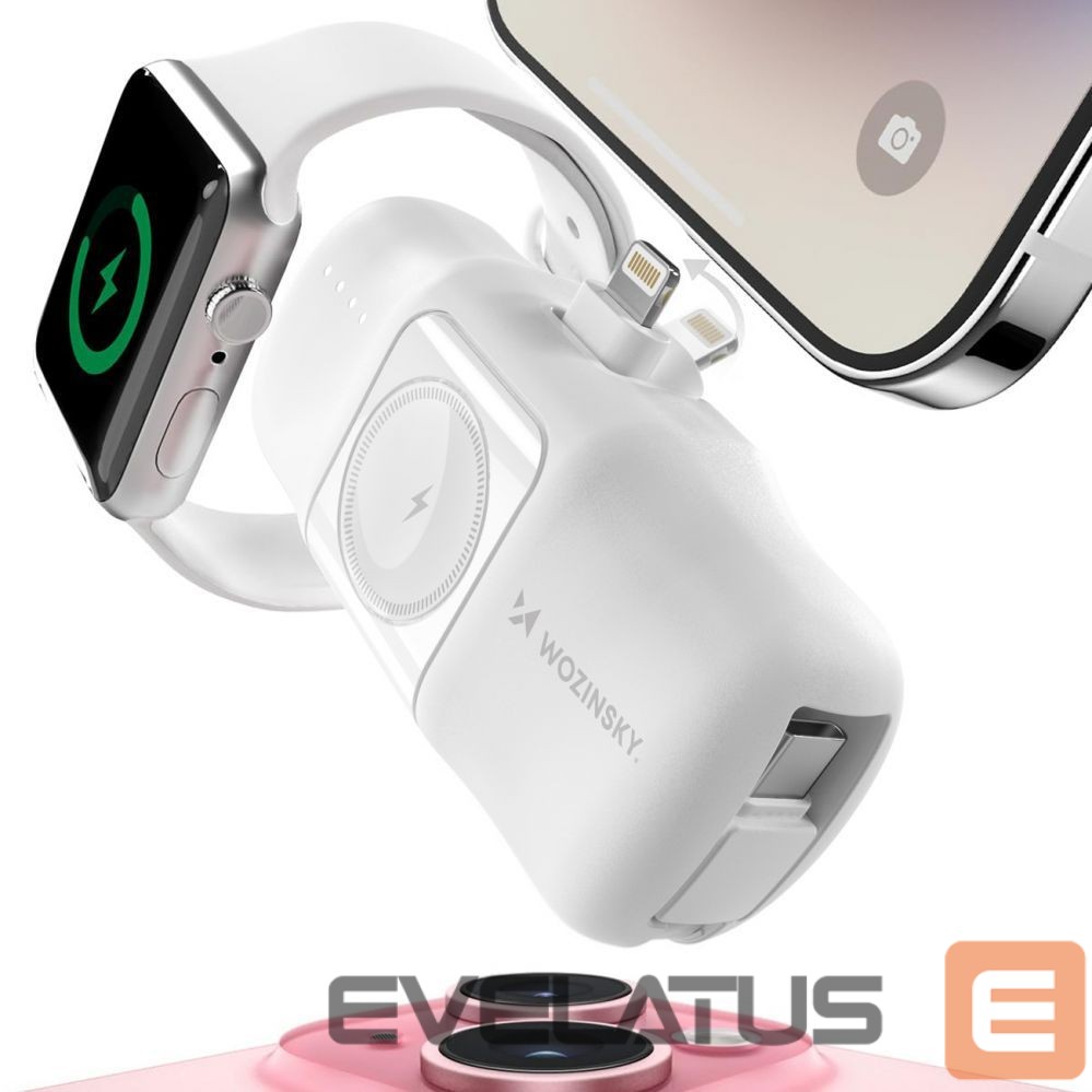 Kitas telefono priedas Wozinsky White \ Lightning (male)