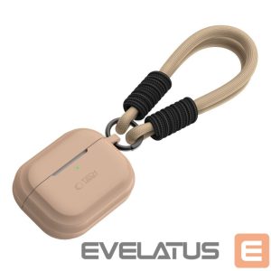 Kitas telefono priedas Tech-Protect  Tech-Protect Silicone Rope Case for Apple AirPods Pro 1/2 - Light Brown 