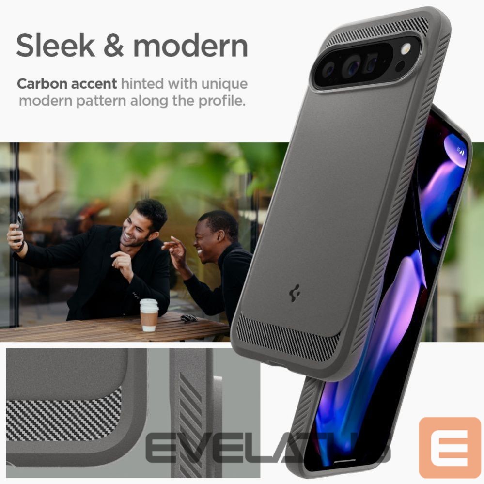 Kitas telefono priedas Spigen Spigen Rugged Armor Case for Google Pixel 9 Pro XL - Gray