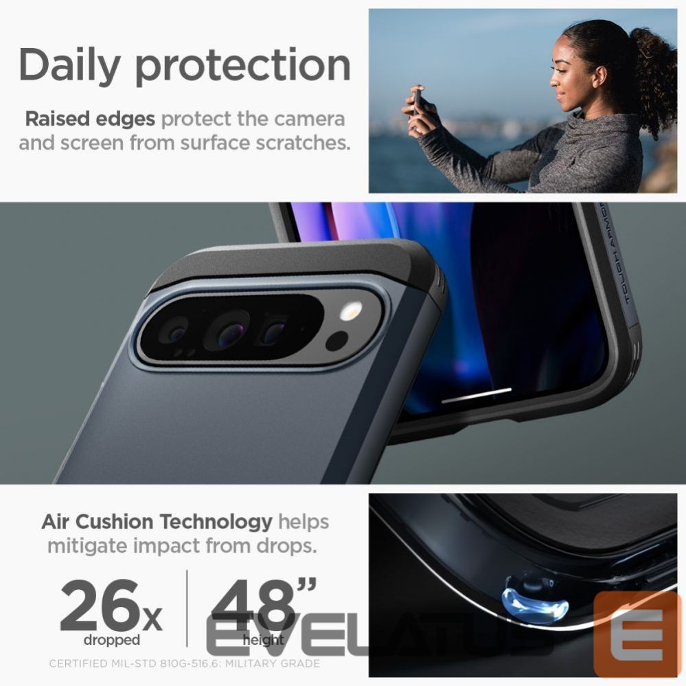 Kitas telefono priedas Spigen Spigen Tough Armor case for Google Pixel 9 Pro XL - graphite