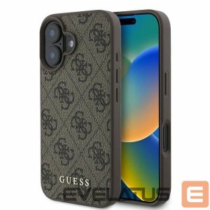 Nugarėlės dėklai Guess  Guess 4G Classic iPhone 16 Case - Brown 