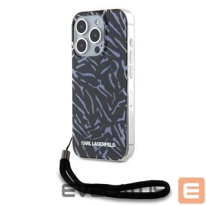 Nugarėlės dėklai Karl Lagerfeld  Karl Lagerfeld Zebra With Cord iPhone 15 Pro Max Case - Purple 