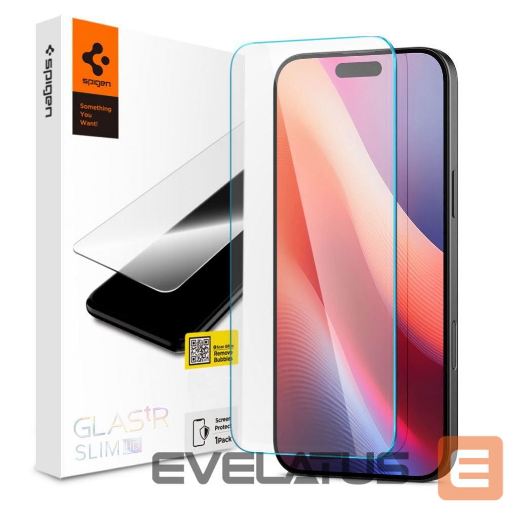 Apsauginiai stiklai Spigen Spigen Glas.tR Slim tempered glass for iPhone 15/16