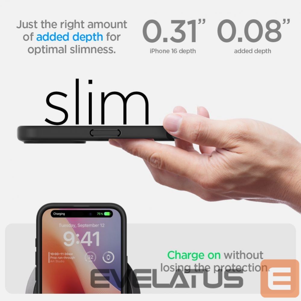 Nugarėlės dėklai Spigen Spigen Ultra Hybrid iPhone 16 Case - Matte Black