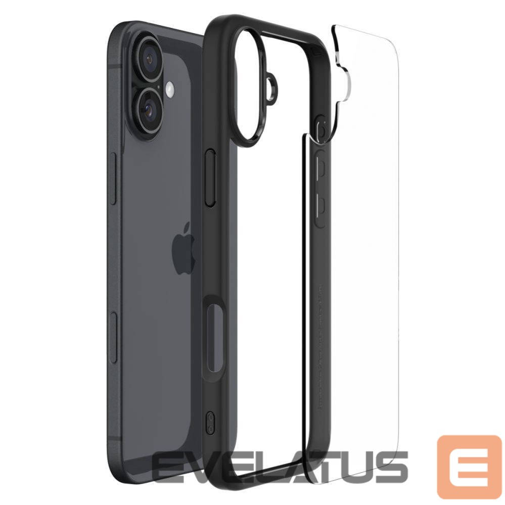 Nugarėlės dėklai Spigen Spigen Ultra Hybrid iPhone 16 Case - Matte Black