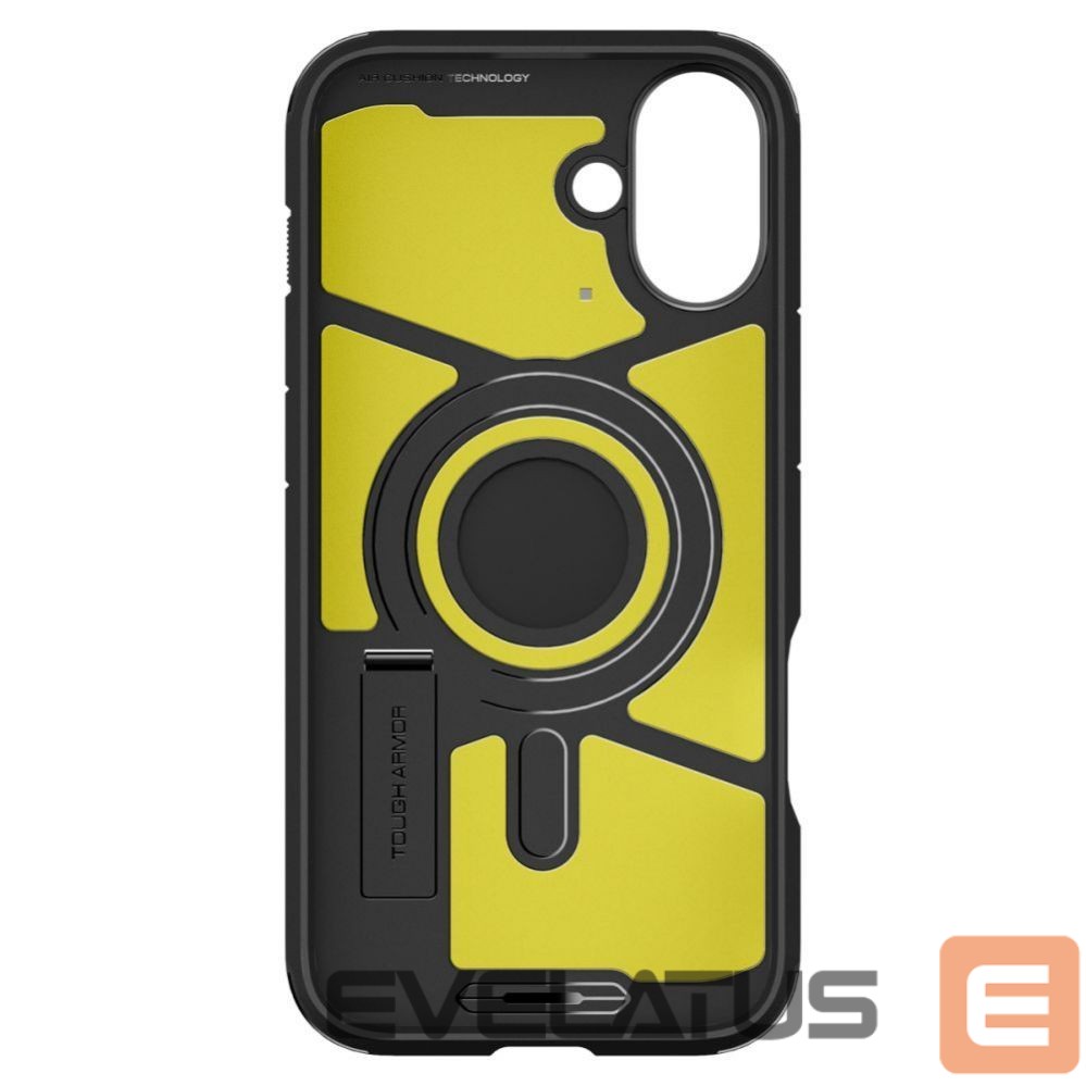 Nugarėlės dėklai Spigen Spigen Tough Armor MagSafe case with stand for iPhone 16 - black