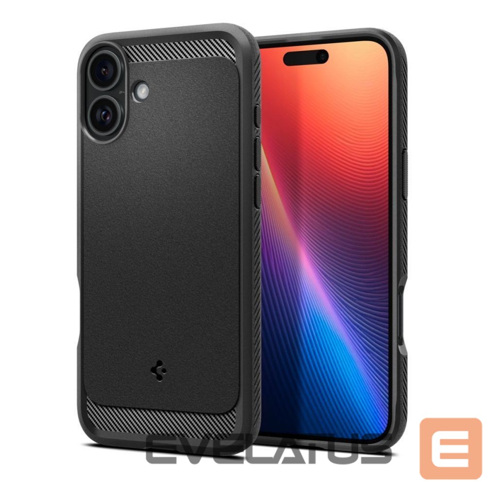Nugarėlės dėklai Spigen Spigen Rugged Armor MagSafe case for iPhone 16 - black
