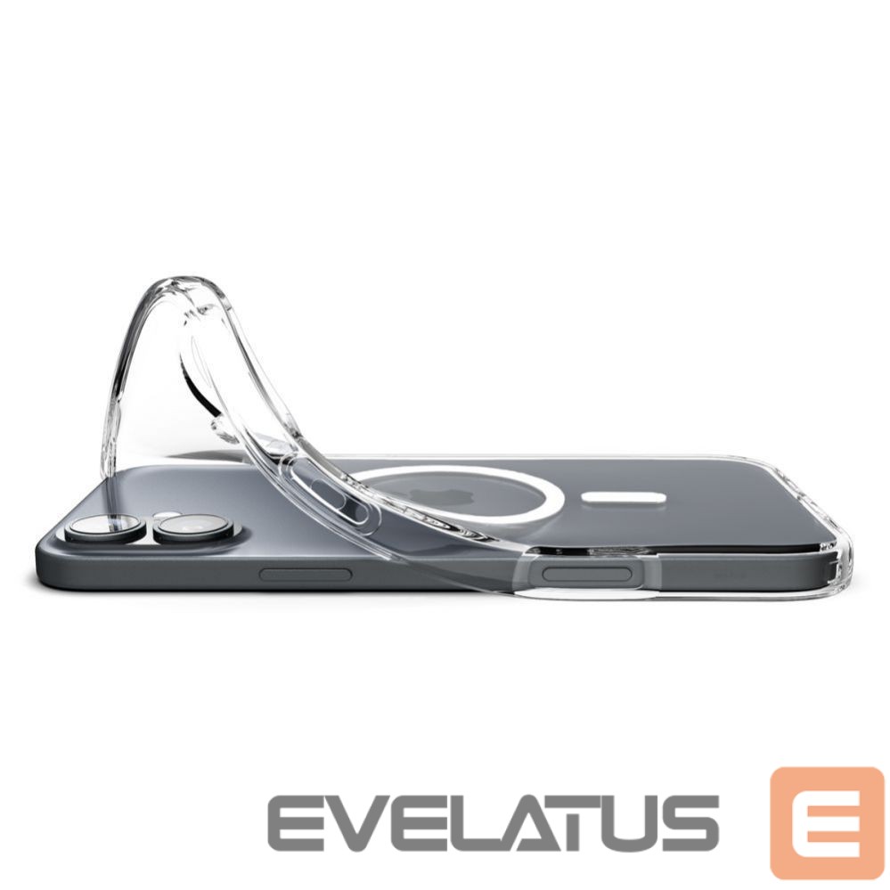 Nugarėlės dėklai Spigen Spigen Liquid Crystal Mag Case with MagSafe for iPhone 16 - Clear