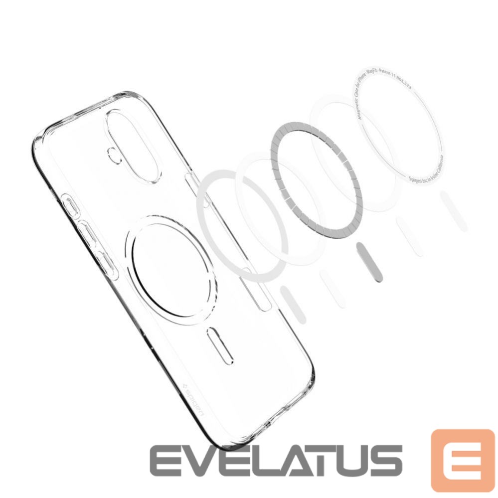 Nugarėlės dėklai Spigen Spigen Liquid Crystal Mag Case with MagSafe for iPhone 16 - Clear