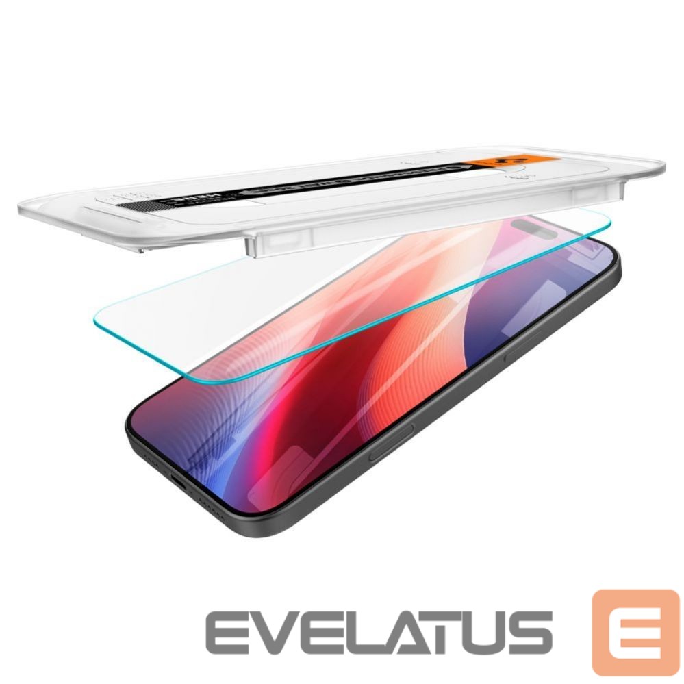Apsauginiai stiklai Spigen - Spigen Glas.tR EZ Fit Tempered Glass for iPhone 16 Pro / 17 / 17 Pro - 2 pcs.