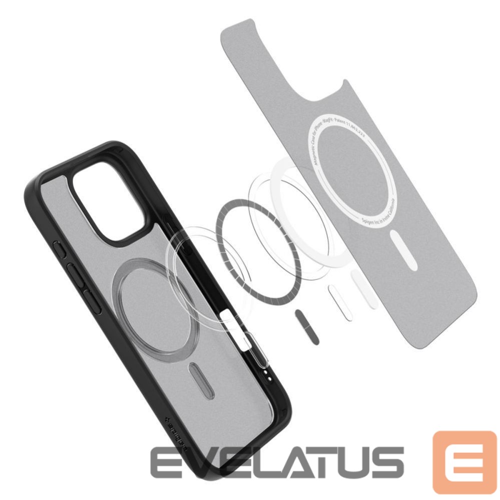 Nugarėlės dėklai Spigen Spigen Ultra Hybrid Mag Case with MagSafe for iPhone 16 Pro - Black
