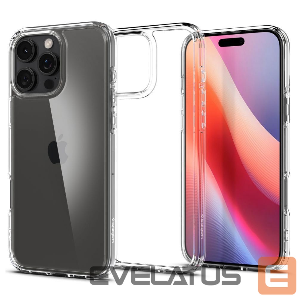 Nugarėlės dėklai Spigen Spigen Ultra Hybrid iPhone 16 Pro Case - Clear