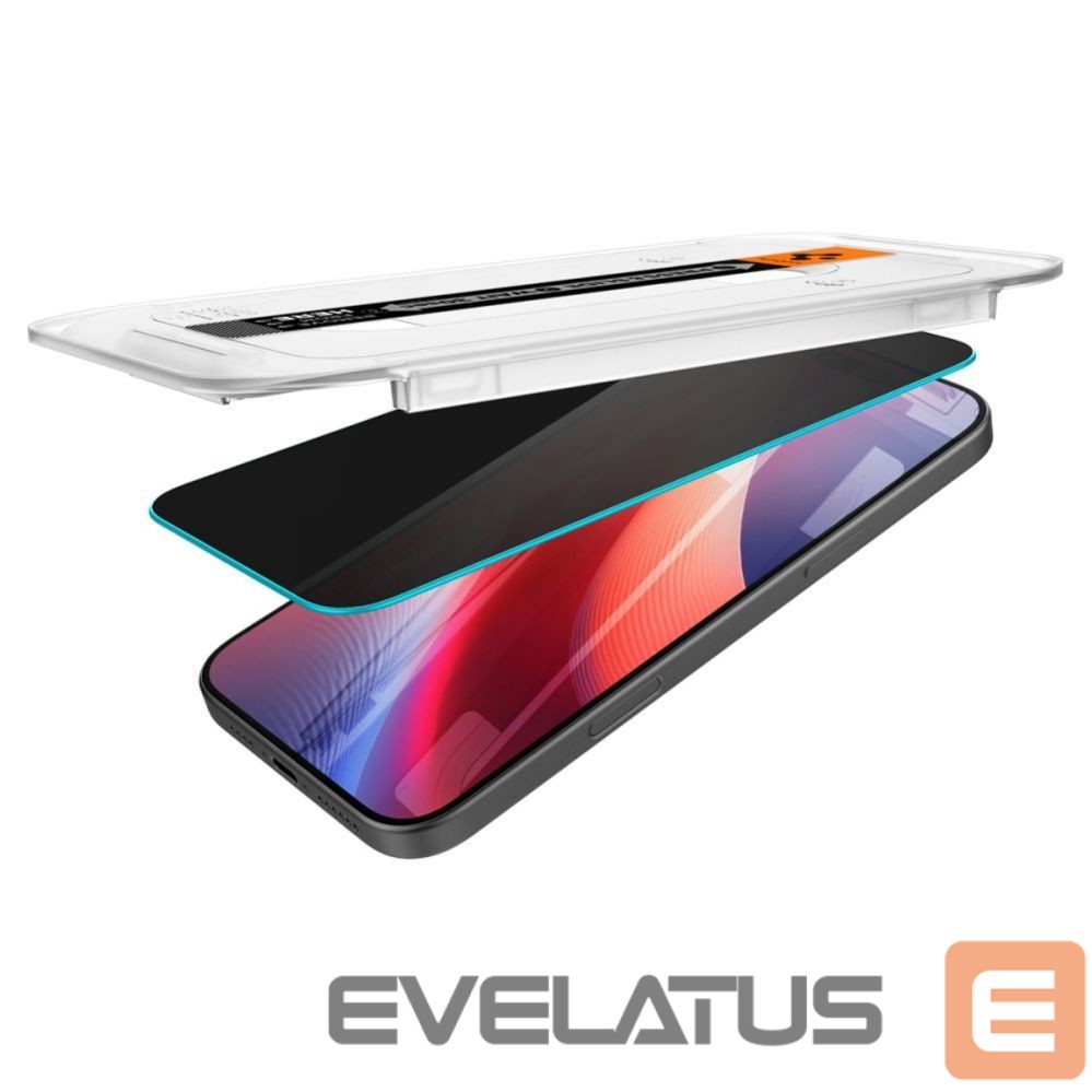 Apsauginiai stiklai Spigen Spigen Glas.tR EZ Fit Privacy Tempered Glass for iPhone 16 Pro Max / 17 Pro Max - 2 pcs.