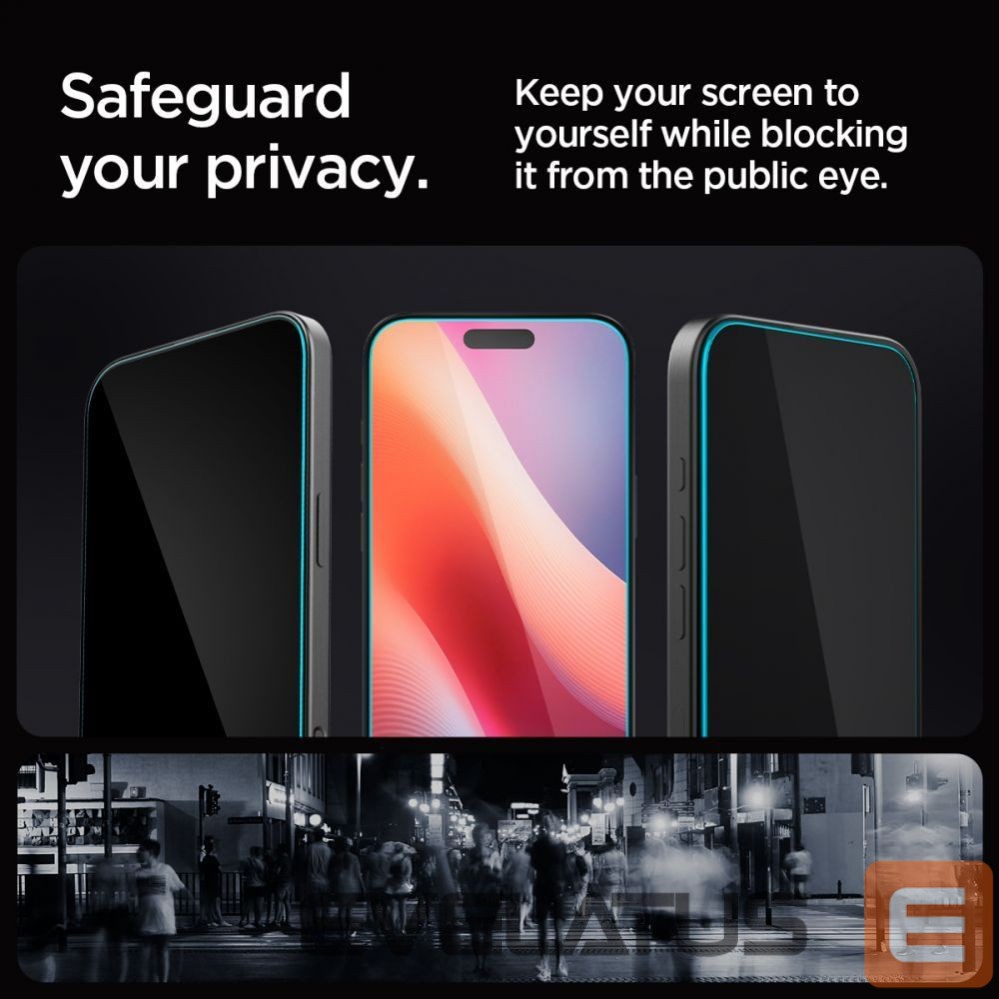 Apsauginiai stiklai Spigen Spigen Glas.tR EZ Fit Privacy Tempered Glass for iPhone 16 Pro Max / 17 Pro Max - 2 pcs.