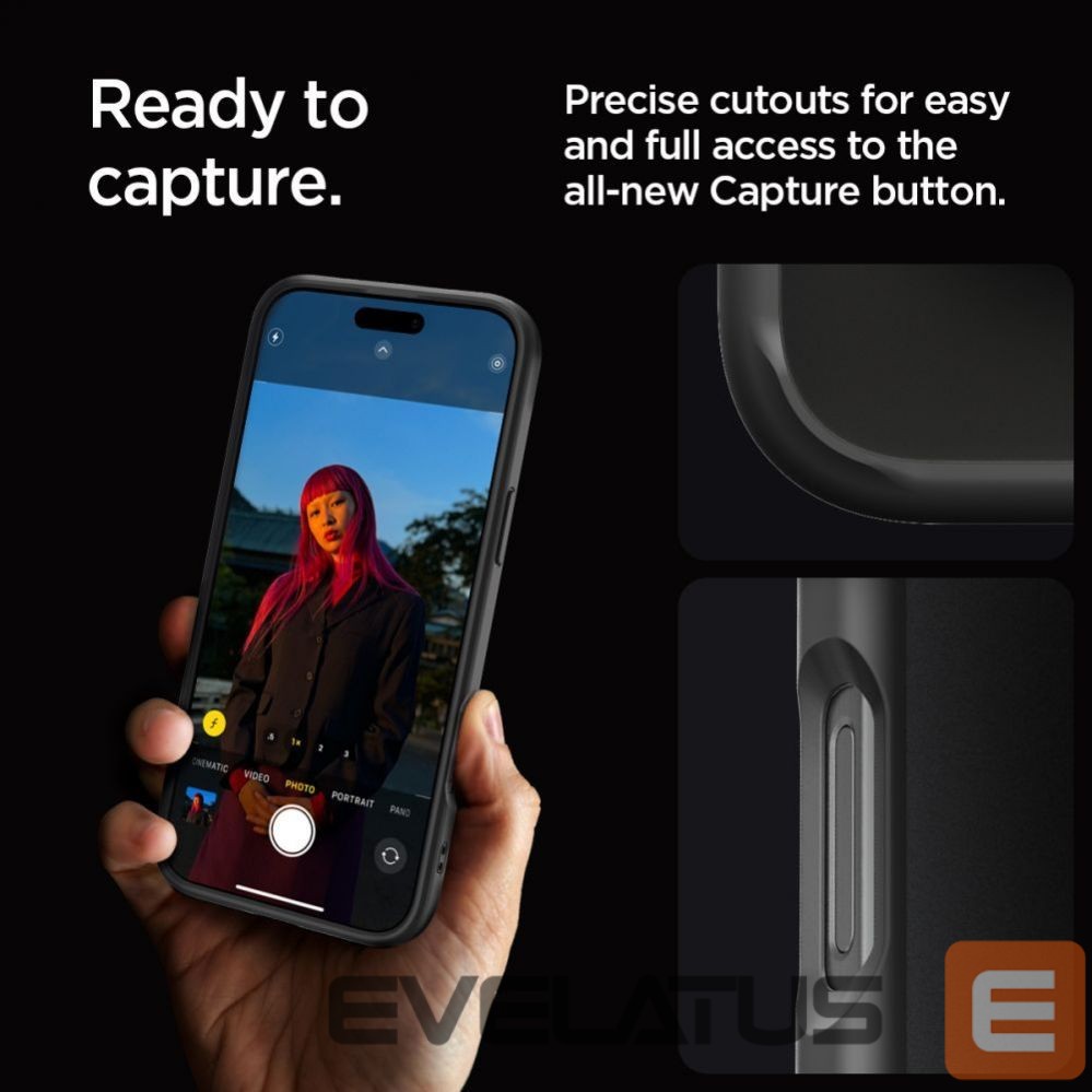 Nugarėlės dėklai Spigen Spigen Ultra Hybrid Case for iPhone 16 Pro Max - Black