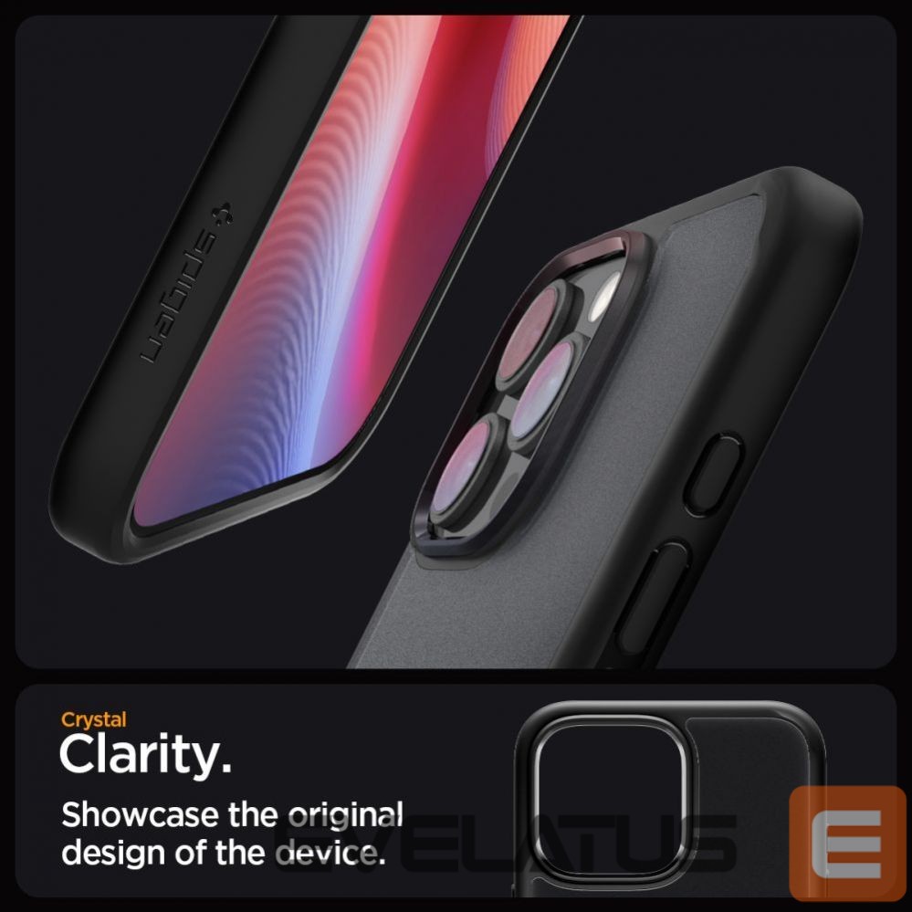 Nugarėlės dėklai Spigen Spigen Ultra Hybrid Case for iPhone 16 Pro Max - Black
