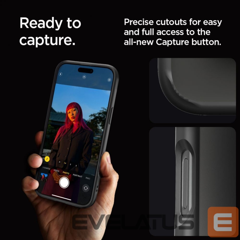 Nugarėlės dėklai Spigen Spigen Ultra Hybrid Case for iPhone 16 Pro Max - Matte Black