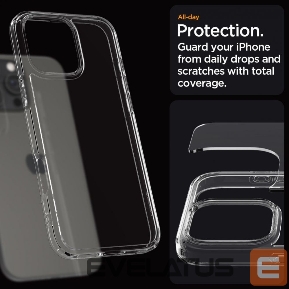Nugarėlės dėklai Spigen Spigen Ultra Hybrid Case for iPhone 16 Pro Max - Clear