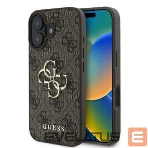 Kitas telefono priedas Guess  Guess 4G Big Logo iPhone 16 Case - Brown