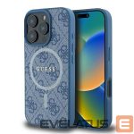 Kitas telefono priedas Guess  Guess 4G Ring Classic Logo MagSafe iPhone 16 Pro Case - Blue