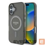 Kitas telefono priedas Guess  Guess IML Glitter Circle MagSafe case for iPhone 16 - black