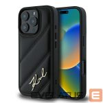 Kitas telefono priedas Karl Lagerfeld Apple iPhone 16 Pro Quilted Signature Case Black