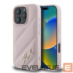 Kitas telefono priedas Karl Lagerfeld Apple Karl Lagerfeld Quilted Signature iPhone 16 Pro Max Case - Pink 