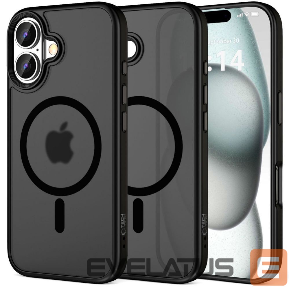 Kitas telefono priedas Tech-Protect Tech-Protect MagMat MagSafe iPhone 16 Case - Black