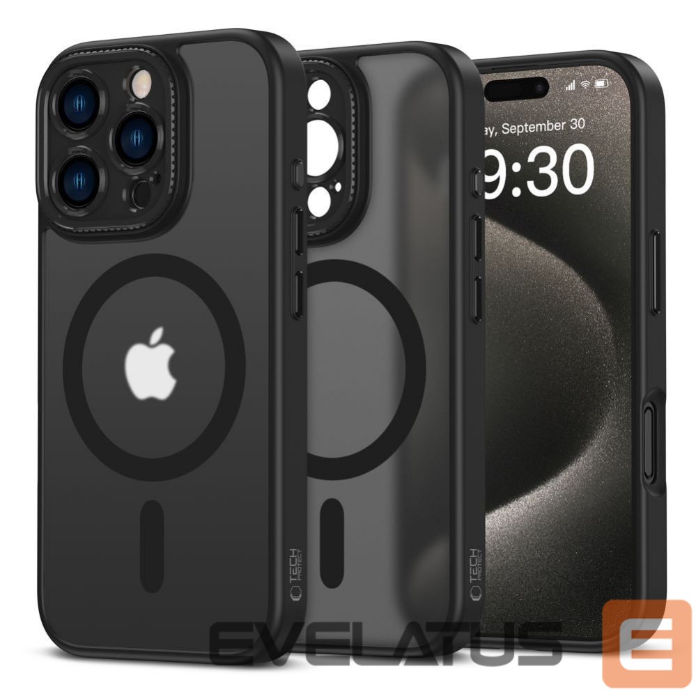 Kitas telefono priedas Tech-Protect Tech-Protect MagCam MagSafe iPhone 16 Pro Case - Semi-Transparent