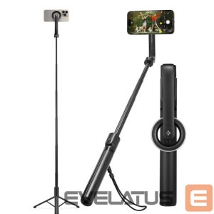 Kitas telefono priedas Spigen  Selfie stick Spigen S580W MagSafe Bluetooth with tripod - black 