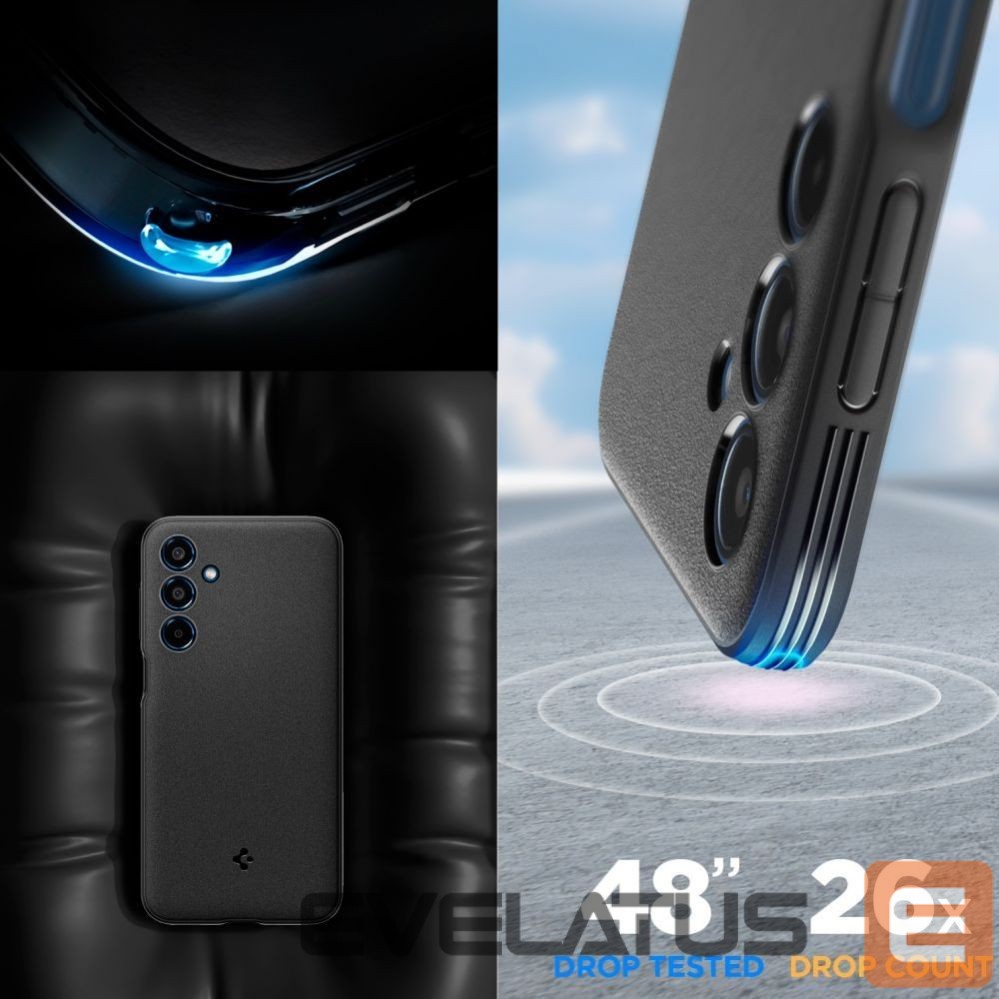Kitas telefono priedas Spigen Spigen Essential SandBlast Case for Samsung Galaxy M35 5G - Black