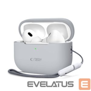 Dėklai ausinėms Tech-Protect Apple AirPods Pro 1 / 2 Silicone Case Gray