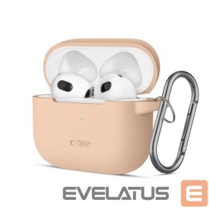 Kitas telefono priedas Tech-Protect  Tech-Protect Silicone Hook Case for Apple AirPods 3 - Beige 