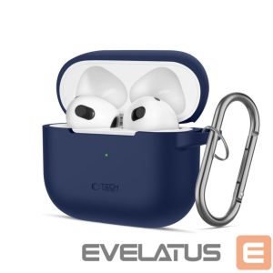 Dėklai ausinėms Tech-Protect Apple Tech-Protect Silicone Hook Case for Apple AirPods 3 - Blue Blue