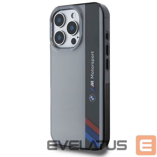 Kitas telefono priedas BMW BMW Motosport IML Vertical Stripe iPhone 16 Pro Case - Gray