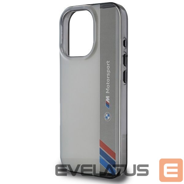 Kitas telefono priedas BMW BMW Motosport IML Vertical Stripe iPhone 16 Pro Case - Gray