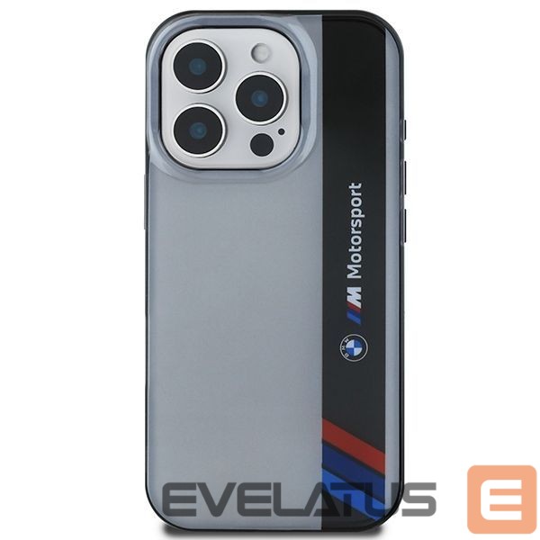 Kitas telefono priedas BMW BMW Motosport IML Vertical Stripe iPhone 16 Pro Case - Gray