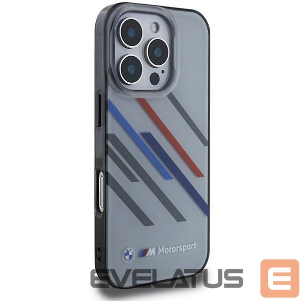 Kitas telefono priedas BMW BMW Motosport IML Random Stripes iPhone 16 Pro Case - Gray