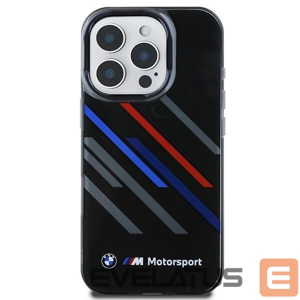 Kitas telefono priedas BMW BMW Motosport IML Random Stripes iPhone 16 Pro Case - Black