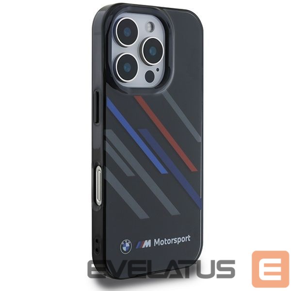 Kitas telefono priedas BMW BMW Motosport IML Random Stripes iPhone 16 Pro Case - Black