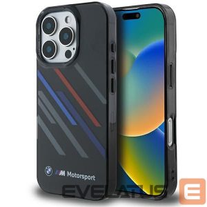 Kitas telefono priedas BMW  BMW Motosport IML Random Stripes iPhone 16 Pro Max Case - Black 
