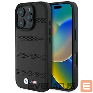 Kitas telefono priedas BMW  BMW M Perforated And Stitched Line MagSafe case for iPhone 16 Pro - black 