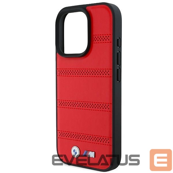 Kitas telefono priedas BMW BMW M Perforated And Stitched Line MagSafe case for iPhone 16 Pro - red