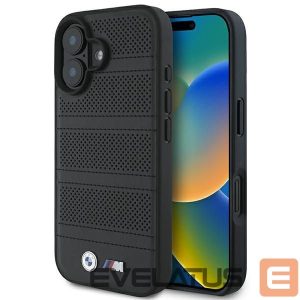 Kitas telefono priedas BMW  BMW M Perforated And Stitched Line MagSafe case for iPhone 16 - black 