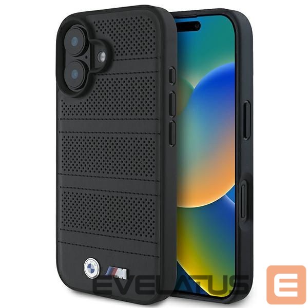 Kitas telefono priedas BMW BMW M Perforated And Stitched Line MagSafe case for iPhone 16 - black