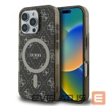 Kitas telefono priedas Guess  Guess IML 4G Background MagSafe iPhone 16 Pro Case - Brown